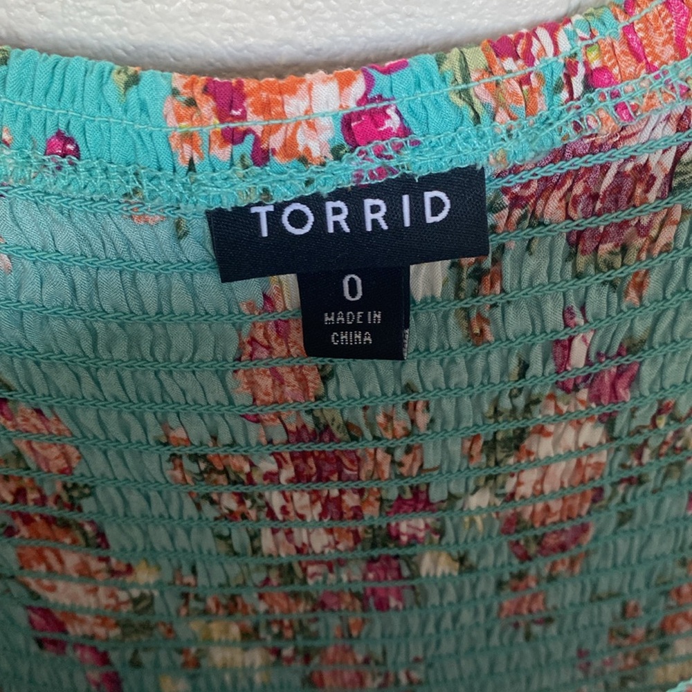 Torrid Scarf Print Challis Maxi Dress 0X - Picture 5 of 9